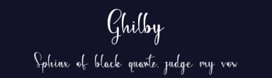 Ghilby by Harjuno Kristanto — Script Handwritten Font — thumbnail 2