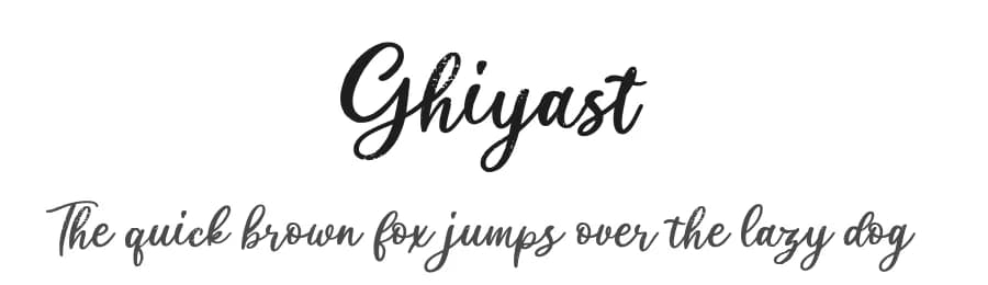 Ghiyast by Creatype Studio — Script Handwritten Font