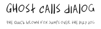 Ghost Calls Dialog by Bee Criswell — Script Handwritten Font — thumbnail 1