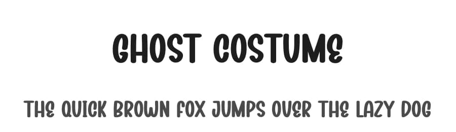 Ghost Costume by Scratchones — Script Handwritten Font