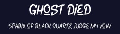 Ghost Died by Gilang Ternadho — Script Handwritten Font — thumbnail 2