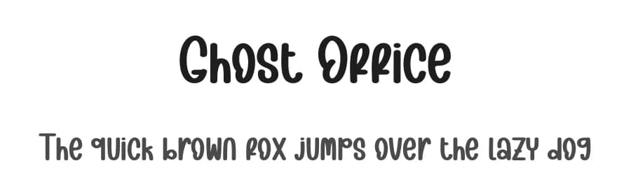 Ghost Office by Scratchones — Script Handwritten Font