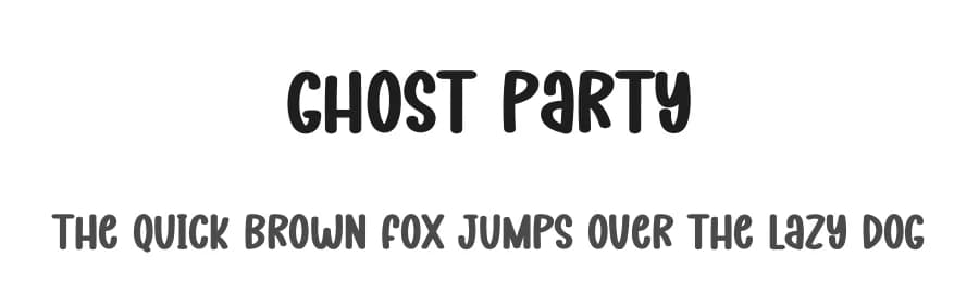 Ghost Party by Scratchones — Script Handwritten Font