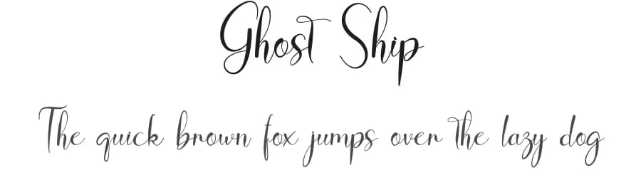Ghost Ship by Fahmi Hayat — Script Handwritten Font