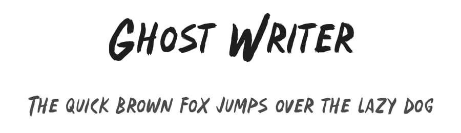 Ghost Writer by BLKBK Fonts — Script Handwritten Font