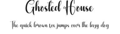 Ghosted House by Andi Moz — Script Handwritten Font — thumbnail 1