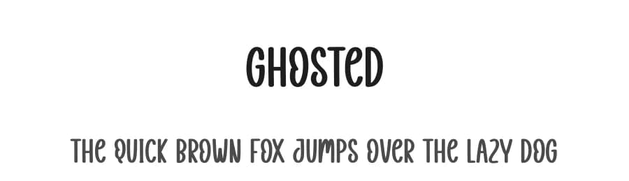 Ghosted by Scratchones — Script Handwritten Font