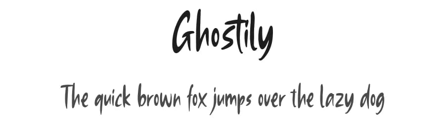 Ghostily by Creatype Studio — Script Handwritten Font