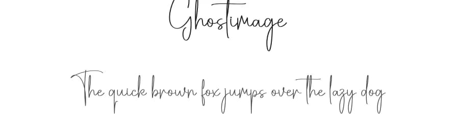 Ghostimage by Scratchones — Script Handwritten Font