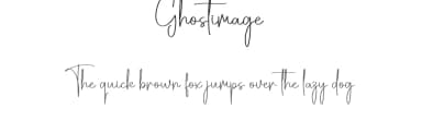 Ghostimage by Scratchones — Script Handwritten Font — thumbnail 1