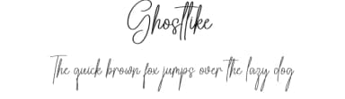 Ghostlike by Scratchones — Script Handwritten Font — thumbnail 1