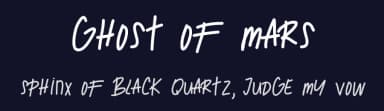 Ghost Of Mars by Des Gomez — Script Handwritten Font — thumbnail 2