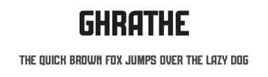 Ghrathe by Graphicxell — Sans Serif Font — thumbnail 1