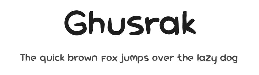 Ghusrak by Rendi Radiandi — Script Handwritten Font