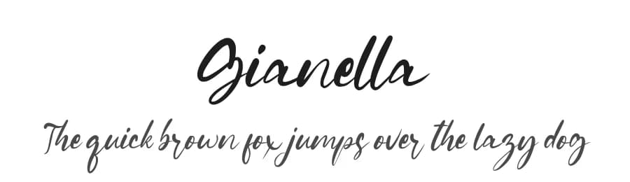 Gianella by FatmaStudio — Script Handwritten Font