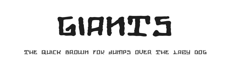 Giants by Out of Step Font Company — Script Handwritten Font