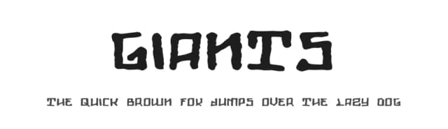 Giants by Out of Step Font Company — Script Handwritten Font
