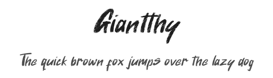 Giantthy by Creatype Studio — Script Handwritten Font