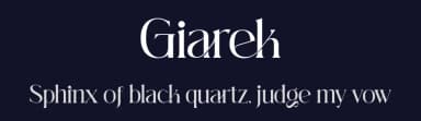 Giarek by Nirmana Visual — Serif Font — thumbnail 2
