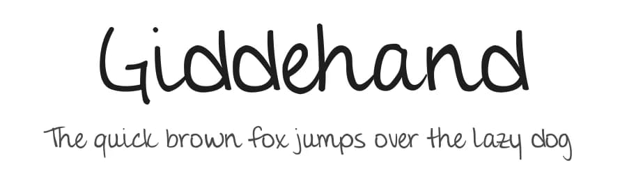 Giddehand by studioGidde — Script Handwritten Font