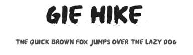 Gie Hike by GulioSt — Script Handwritten Font — thumbnail 1