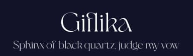 Giflika by BrandSemut — Serif Font — thumbnail 2