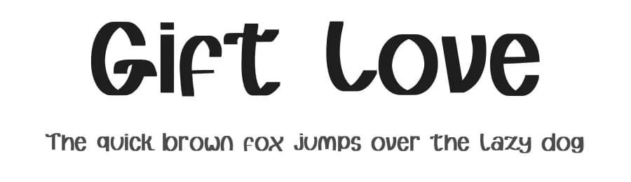 Gift Love by Creaditive Design — Script Handwritten Font