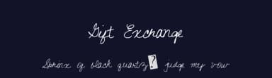 Gift Exchange by Xerographer Fonts — Script Handwritten Font — thumbnail 2