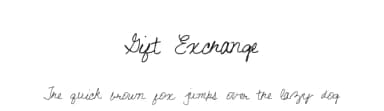 Gift Exchange by Xerographer Fonts — Script Handwritten Font — thumbnail 1