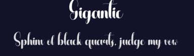 Gigantic by Andi Moz — Script Handwritten Font — thumbnail 2