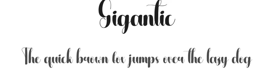 Gigantic by Andi Moz — Script Handwritten Font