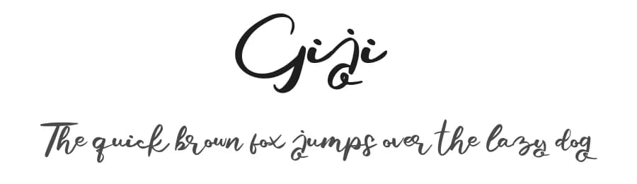 Giji by Vunira Design — Script Handwritten Font