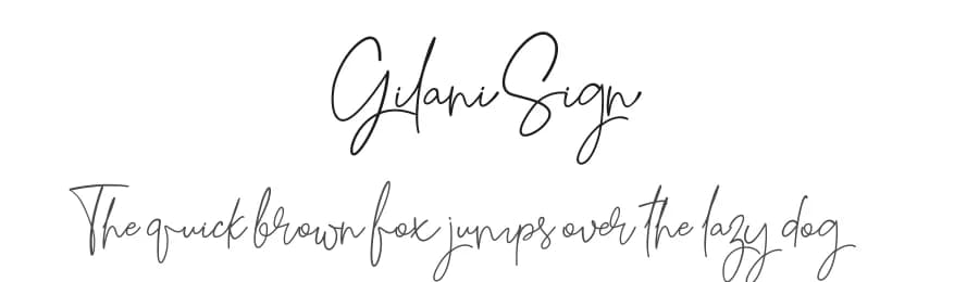 Gilani Sign by Gilar Studio — Script Handwritten Font
