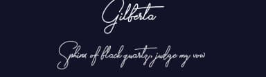 Gilberta by Letter Jos — Script Handwritten Font — thumbnail 2