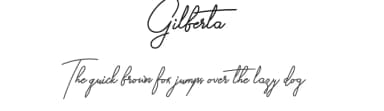 Gilberta by Letter Jos — Script Handwritten Font — thumbnail 1