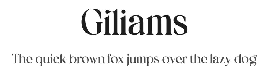 Giliams by BrandSemut — Serif Font