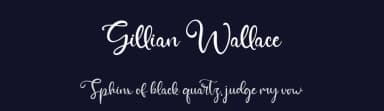 Gillian Wallace by Kong Font — Script Handwritten Font — thumbnail 2