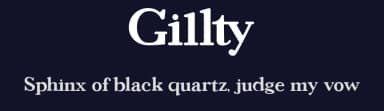 Gillty by Font Kingdom — Serif Font — thumbnail 2