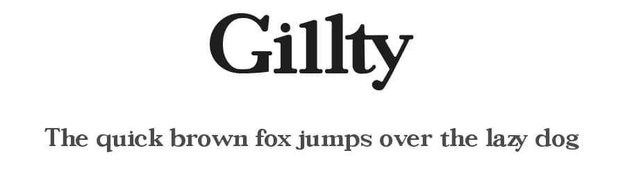 Gillty by Font Kingdom — Serif Font