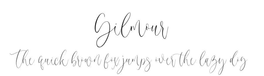 Gilmour by Sronstudio — Script Handwritten Font
