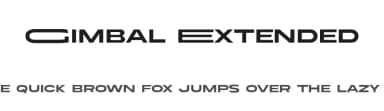 Gimbal Extended by 177Studio — Sans Serif Font — thumbnail 1
