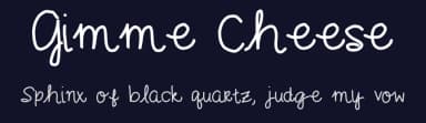 Gimme Cheese by Sabrina Schleiger — Script Handwritten Font — thumbnail 2
