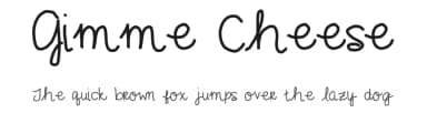 Gimme Cheese by Sabrina Schleiger — Script Handwritten Font — thumbnail 1