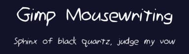 Gimp Mousewriting by Craftron Gaming — Script Handwritten Font — thumbnail 2