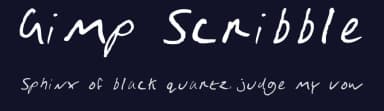Gimp Scribble by Leigh Ericksen — Script Handwritten Font — thumbnail 2
