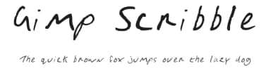 Gimp Scribble by Leigh Ericksen — Script Handwritten Font — thumbnail 1