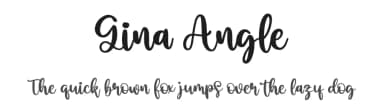 Gina Angle by Integritype Studio — Script Handwritten Font — thumbnail 1