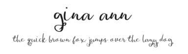 Gina Ann by Dominique Demetz — Script Handwritten Font — thumbnail 1