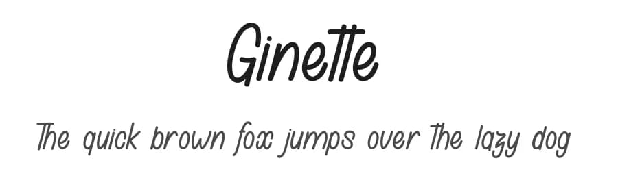 Ginette by dcoxy - Greg Medina — Script Handwritten Font