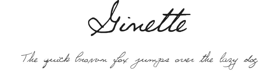 Ginette by philing.net — Script Handwritten Font
